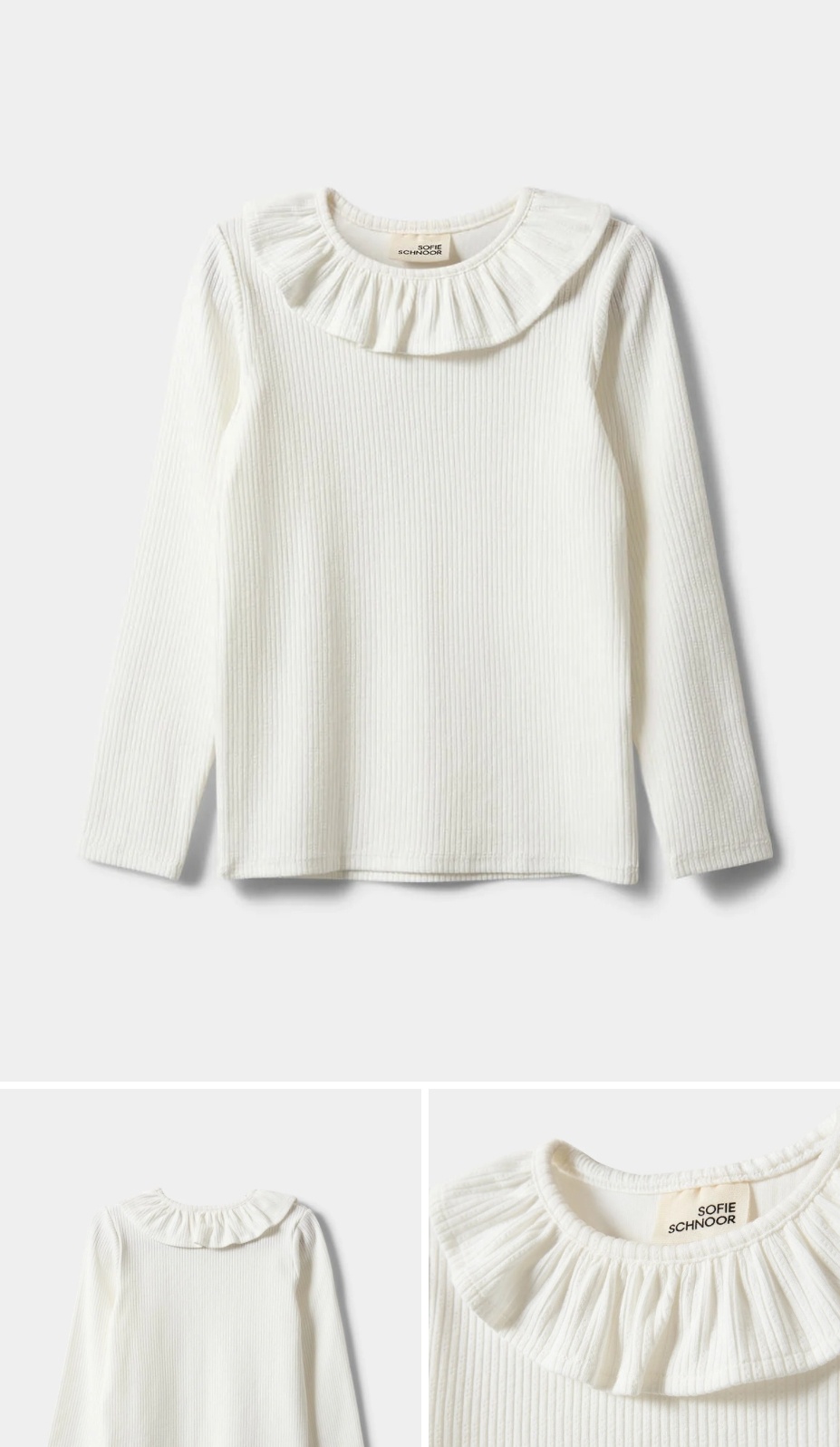 FALINAKB T-SHIRT LONGSLEEVE Snow white
