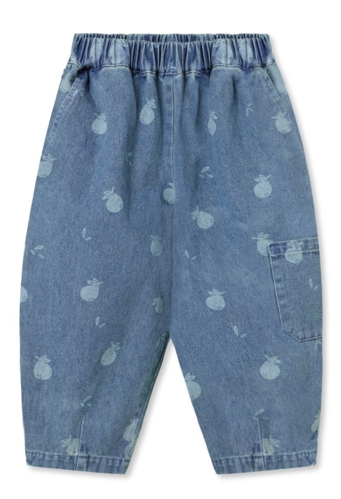 DON DENIM DUNA CARGO PANT MEDIUM BLUE AOP