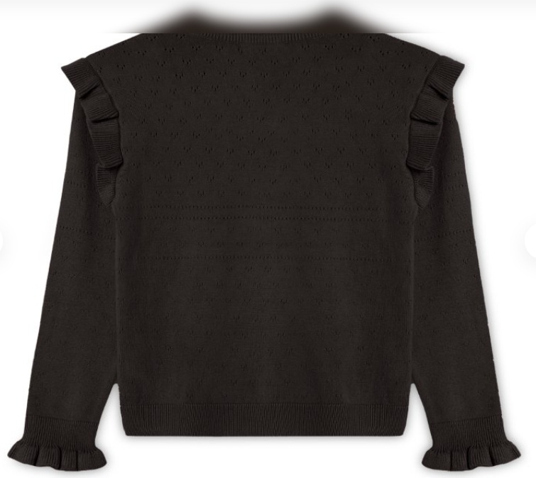 FAME O-NECK BLOUSE COFFEE BEAN