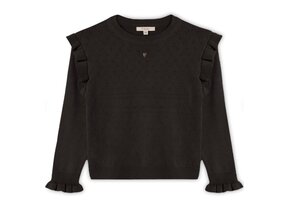 FAME O-NECK BLOUSE COFFEE BEAN