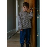 ALVIN LS STRIPE SWEATSHIRT COFFEE BEAN / SANDSHELL
