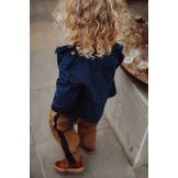 DOLLY CONTRAST PANT DULL GOLD