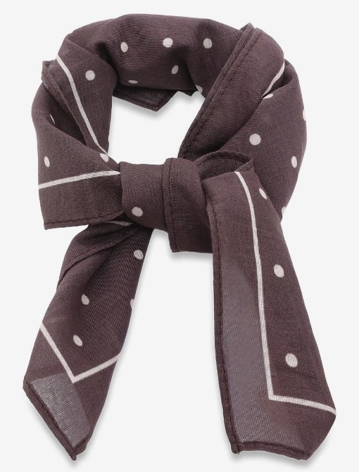 KOTA SCARF COFFEE BEAN DOT