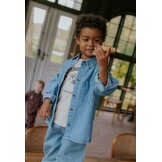 DONNY LS SHIRT WOVEN MEDIUM DENIM BLUE