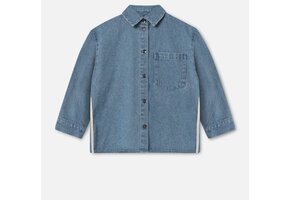 DONNY LS SHIRT WOVEN MEDIUM DENIM BLUE