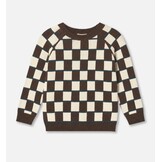 NOVA CHECK PULLOVER SANDSHELL / COFFEE BEAN