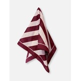 KOTA SCARF SMOKE ROSE/BURGUNDY STRIPE