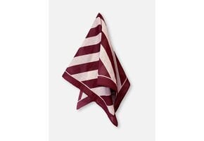 Kota Scarf Smoke Rose / Burgundy Stripe