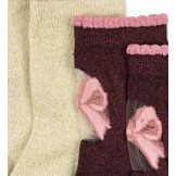 2 PACK BOW  SOCKS BOW MIX