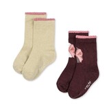 2 PACK BOW  SOCKS BOW MIX