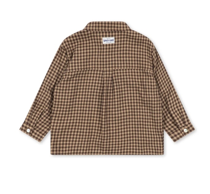 FORET LS SHIRT GOTS CHOCOLATE CHECK