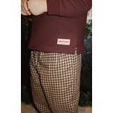 FORET PANTS GOTS CHOCOLATE CHECK