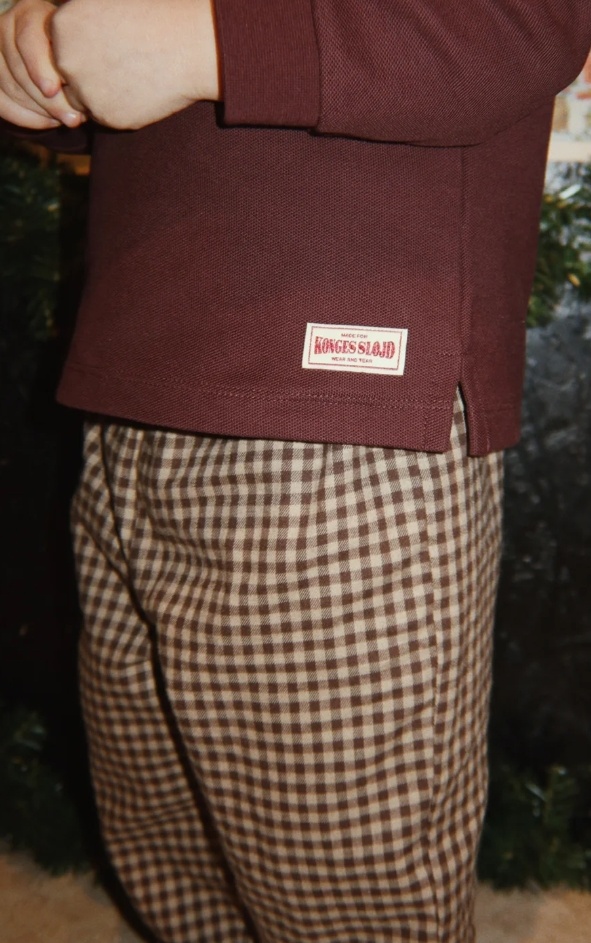 FORET PANTS GOTS CHOCOLATE CHECK