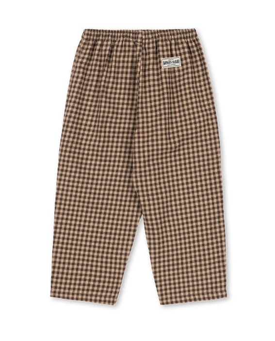 FORET PANTS GOTS CHOCOLATE CHECK