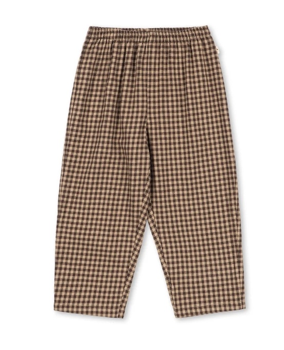 FORET PANTS GOTS CHOCOLATE CHECK