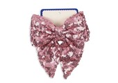 Tindra Sequin Bow Hair Clip Rosewater
