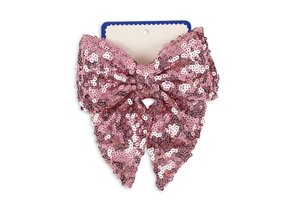 Tindra Sequin Bow Hair Clip Rosewater