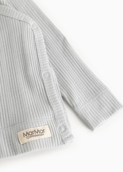 Tuti Wrap LS Modal Pointelle Rib Blue Haze