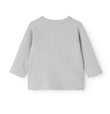 Tuti Wrap LS Modal Pointelle Rib Blue Haze