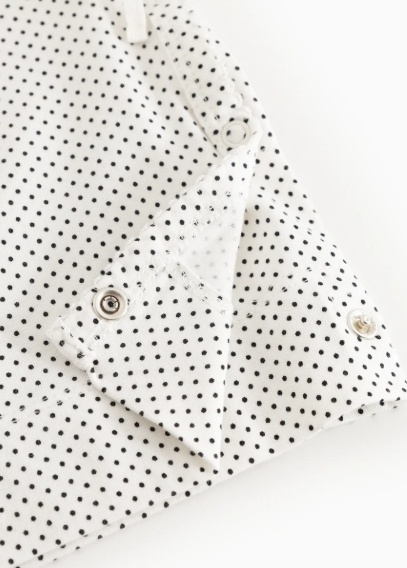 Tut Wrap LS Modal Smooth Print Tiny Dots