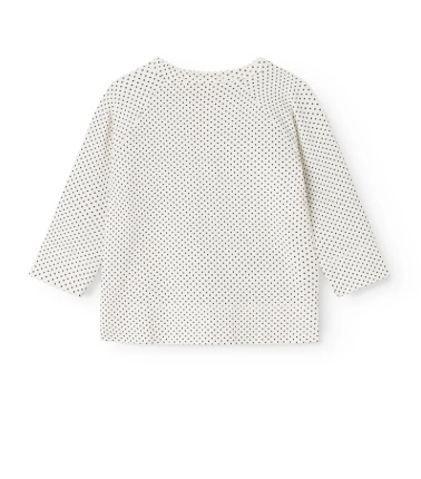 Tut Wrap LS Modal Smooth Print Tiny Dots