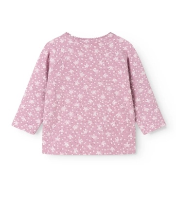 Tut Wrap LS Modal Smooth Print Lit de Rose