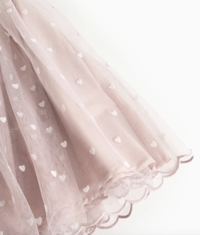 Solvig Ballerina Cloud Gray Hearts
