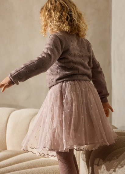Solvig Ballerina Cloud Gray Hearts