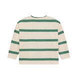 T-shirt LS Stripe Oversize Deep Grass Green