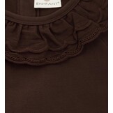 T-shirt LS Collar Deep Mahogany