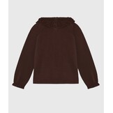 T-shirt LS Collar Deep Mahogany