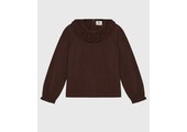 T-shirt LS Collar Deep Mahogany