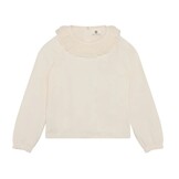 T-shirt LS Collar Pearled Ivory