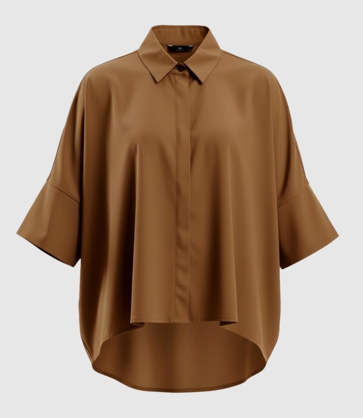 WBLMADISON BATSLEEVE SHIRT Dark Camel