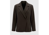WBL Juana Tailored Wrap Blazer Dark Brown