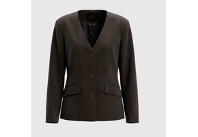 WBL Juana Tailored Blazer Dark Brown