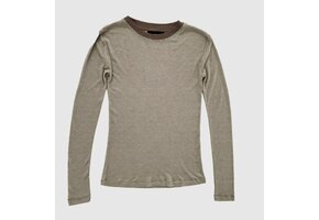 WBL Josefine Ls Tee Brown Stripe