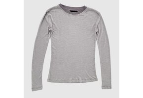WBL Josefine Ls Tee Grey Stripe