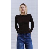 WBLJOSEFINE LS TEE DARK BROWN