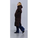 WBLGLORIAN LONG PUFFER COAT BRACKEN BROWN