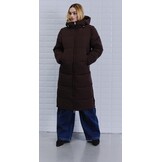 WBLGLORIAN LONG PUFFER COAT BRACKEN BROWN