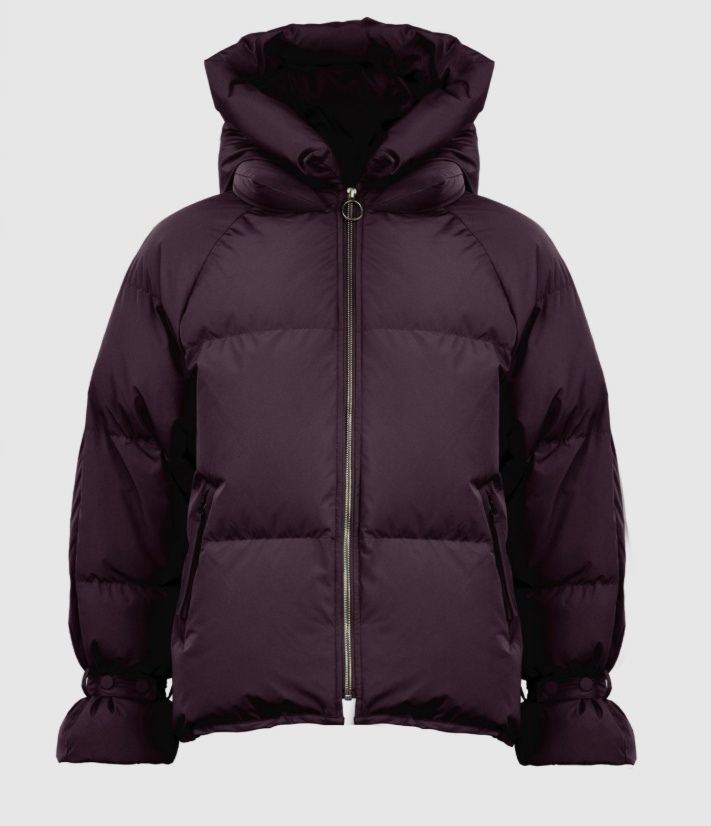 WBLKYLIE REAL DOWN JACKET WINDSOR WINE