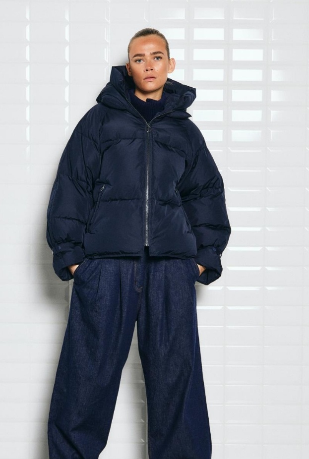 WBLKYLIE REAL DOWN JACKET MID NIGHT BLUE