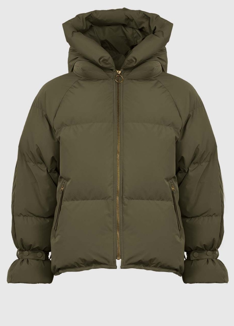 WBLKYLIE REAL DOWN JACKET GRAPE LEAF GREEN