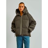 WBLKYLIE REAL DOWN JACKET GRAPE LEAF GREEN