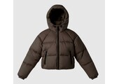 WBL Emma Short Down Puffer Jkt Dark Brown