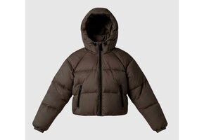 WBL Emma Short Down Puffer Jkt Dark Brown