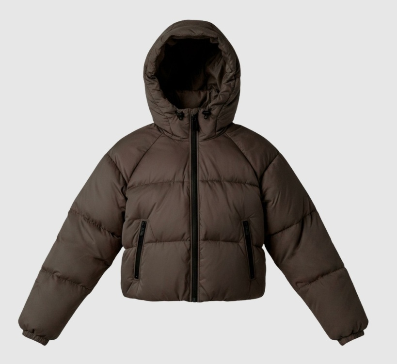 WBLEMMA SHORT DOWN PUFFER JKT DARK BROWN