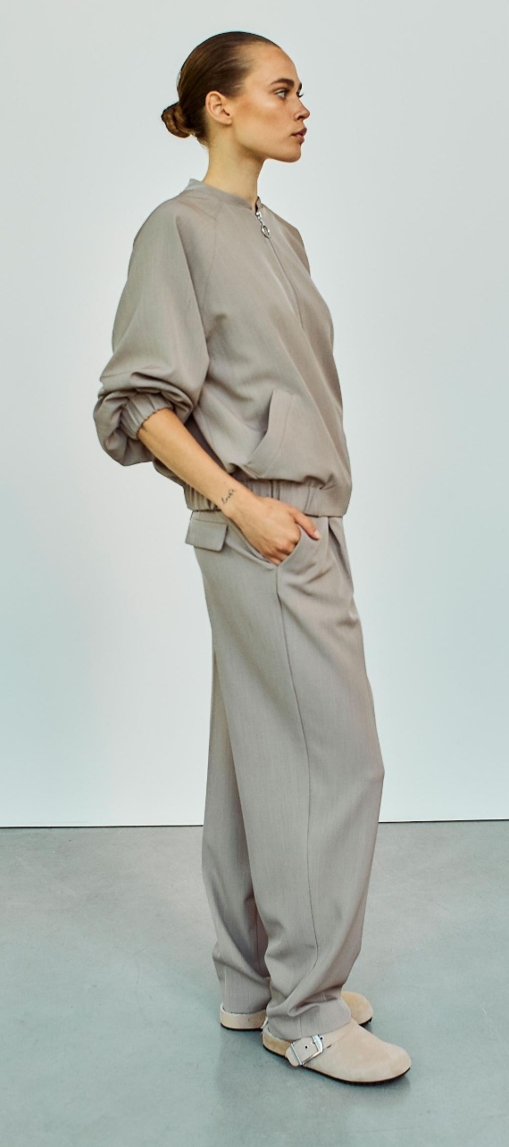 WBLVANILLA TAILORED PANT DESERT TAUPE MELANGE
