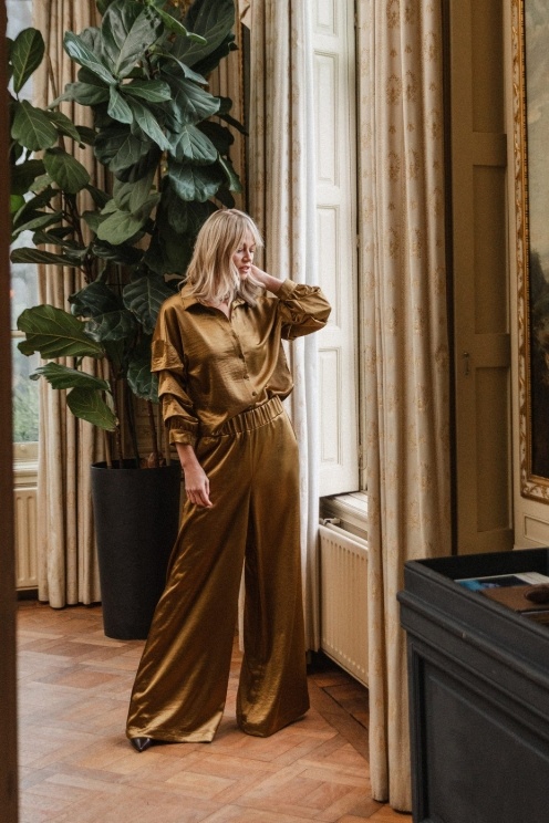 Nina trousers Gold